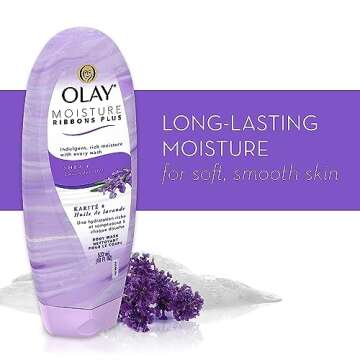 Olay Moisture Ribbons Plus Shea Lavender Oil Body Wash 18 oz