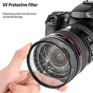 NEEWER 49mm ND Lens Filter Kit, UV + Circular Polarizer(CPL) + ND4 Filters Optical Glass Aluminum Alloy Slim Frame UV Filter Polarizing Filter Neutral Density Filter set for 49mm Camera Lens