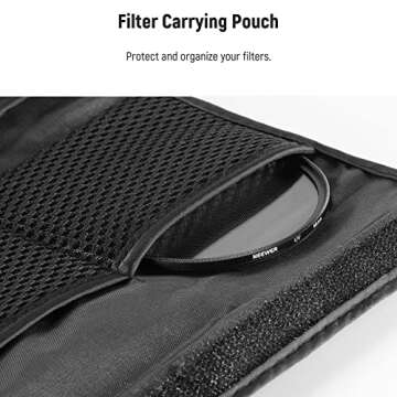 NEEWER 49mm ND Lens Filter Kit, UV + Circular Polarizer(CPL) + ND4 Filters Optical Glass Aluminum Alloy Slim Frame UV Filter Polarizing Filter Neutral Density Filter set for 49mm Camera Lens