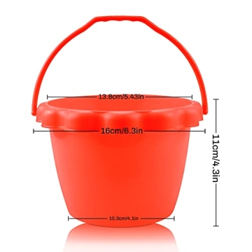 Faxco 5 Pack Colorful Plastic Small Buckets for Kids