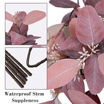 Mixed Color Artificial Eucalyptus Stems for Floral Decor