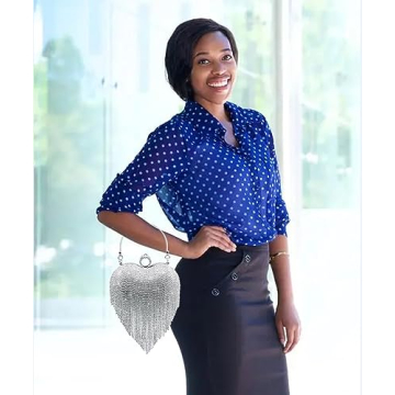 Stylish WANLIAN Rhinestone Heart Clutch for Special Occasions