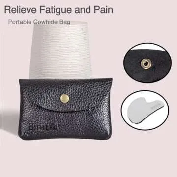 Binitik Gua Sha Facial Tool, Medical 316L Stainless Steel Gua Sha Comb for Face & Body, Gua Sha Massage Tool for Traditional Acupuncture Therapy, Daily Anti-Aging Health & Skin Care Tool (Middle)