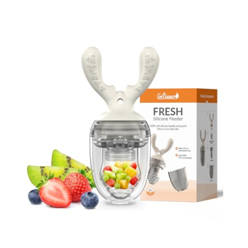 Infinno Baby Fruit Food Feeder for Infant, Soft Silicone Vegetable Feeder, Self Feeding Supplies, BP...