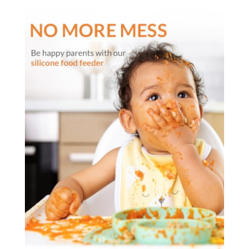 Infinno Baby Fruit Food Feeder for Infant, Soft Silicone Vegetable Feeder, Self Feeding Supplies, BPA Free, 4 Months and Up, Antlers White