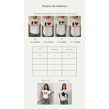 Women Y2k Short Sleeve Baby Tee - Cute Graphic Crop Top