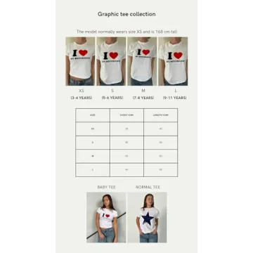 Women Y2k Short Sleeve Baby Tee - Cute Graphic Crop Top