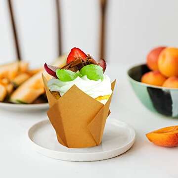 Tulip Cupcake Liners - Elegant Baking Cups for Any Occasion
