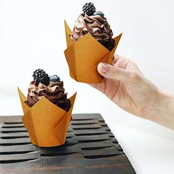 Tulip Cupcake Liners - Elegant Baking Cups for Any Occasion