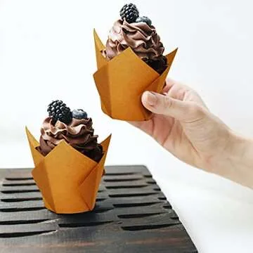 Tulip Cupcake Liners - Elegant Baking Cups for Any Occasion