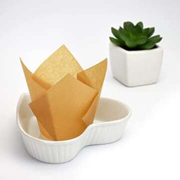 Tulip Cupcake Liners - Elegant Baking Cups for Any Occasion