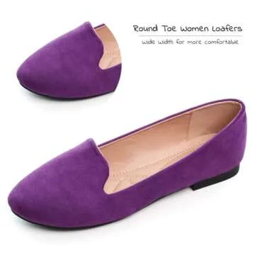 Stylish & Comfortable Women’s Round Toe Flats in Purple