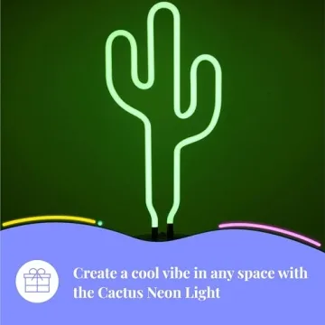 Cactus Neon Desk Light - Fun and Vibrant Room Decor