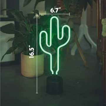 Cactus Neon Desk Light - Fun and Vibrant Room Decor