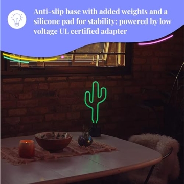 Cactus Neon Desk Light - Fun and Vibrant Room Decor
