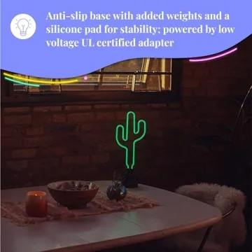 Cactus Neon Desk Light - Fun and Vibrant Room Decor