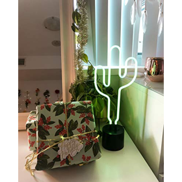 Cactus Neon Desk Light - Fun and Vibrant Room Decor