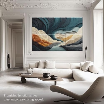 6 Pack Sound Absorbing Panels 72x48 Inch Decorative Acoustic Panels Acoustic Wall Panels for Home Of...