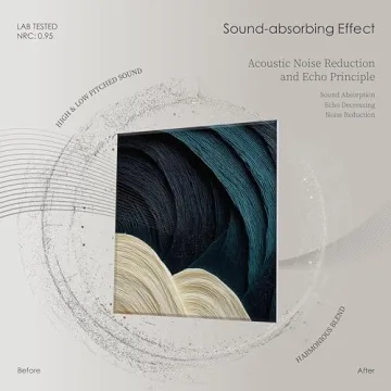 Professional Sound Absorbing Panels 6 Pack Decorative Wall Art