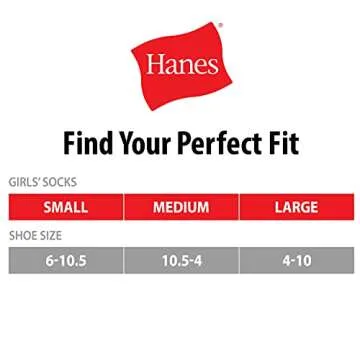 Hanes Girls Cool Comfort Ankle Socks - Assorted Multipack