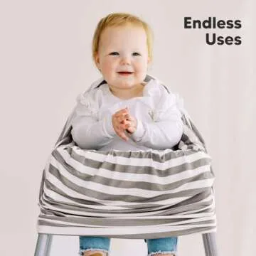 KeaBabies Ultra Soft Baby Car Seat Cover - Versatile & Stylish