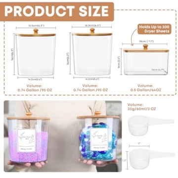 COAZEX Laundry Container Set for Stylish Organization