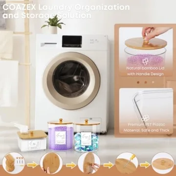 COAZEX Laundry Container Set for Stylish Organization
