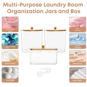 COAZEX Laundry Container Set for Stylish Organization