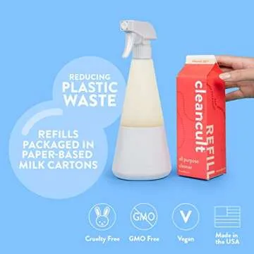 Cleancult Refillable Cleaning Spray Bottle - Eco-Friendly Solution