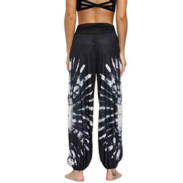 Lu's Chic Women's Thai Harem Pants Bohemian Yoga Pants Loose Indian Summer Boho Hippie Pants Style3 ...