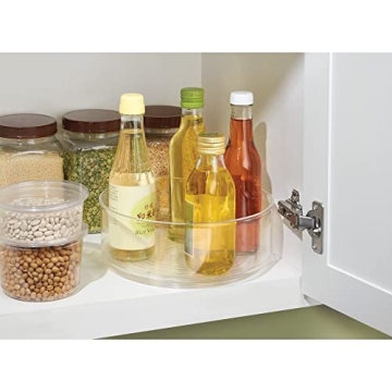 mDesign 9-inch Lazy Susan for Easy Kitchen Organization