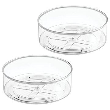 mDesign 9-inch Lazy Susan for Easy Kitchen Organization