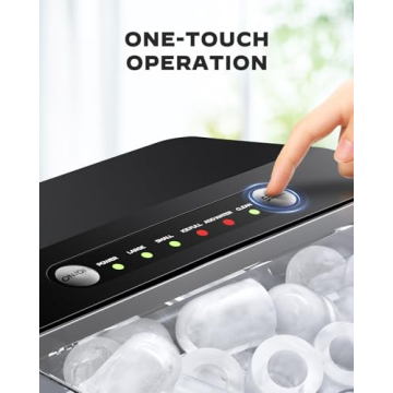 Self-Cleaning Ice Maker for Home & RV Use - Fast Ice!