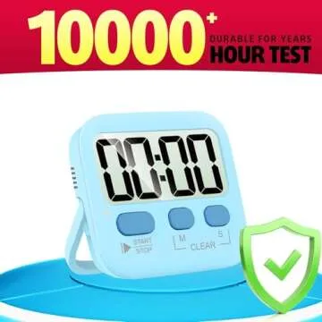 Antonki 2 Pack Digital Timer for Kids, Magnetic Countdown Kitchen Timers for Cooking, Egg, Classroom, Teacher, Exercise, Study, Oven - Battery Included