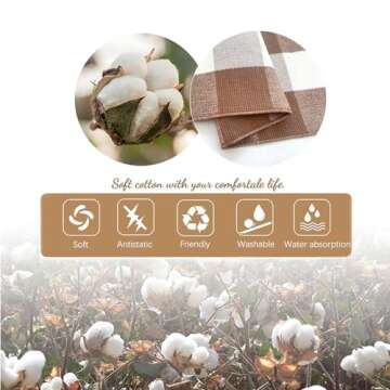 KOZYFLY Buffalo Plaid Area Rug 3x5 Ft Stylish Washable Mat