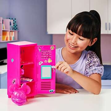 REAL LITTLES Disney - Minnie Mouse Locker and Exclusive Backpack. Customize Your Locker with 10 Surp...