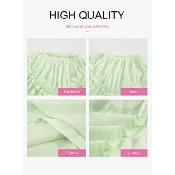 Diukia Women's Summer Cute Ruffle Tank Tops Flowy Chiffon Lined Sleeveless Shirts Blouse Casual Solid Color Pleated Mock Neck Top for Teen Girls Juniors Ladies Green S