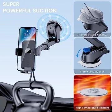 GUWEZ Phone Holder Car Mount for iPhone and More