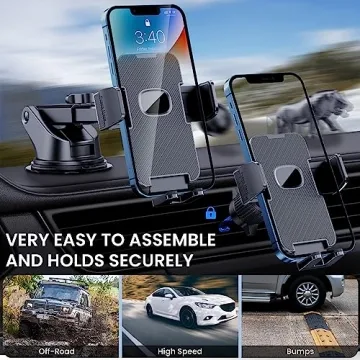 GUWEZ Phone Holder Car Mount for iPhone and More