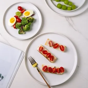 AmorArc Stoneware Dinnerware Set Service for 4 - Durable & Stylish