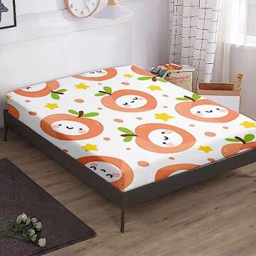 BailiPromise Kids Sheet Set Fitted Sheet,Children Bedding Set,Bed Sheet Set with 16" Deep Pocket,Printed Bedding Sheets,100% Microfiber,Soft and Skin_Friendly