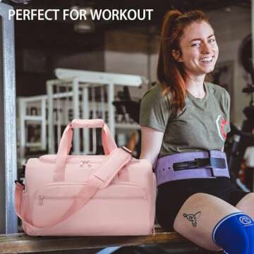 Stylish Women’s Gym Bag with Shoe Compartment and Wet Pocket