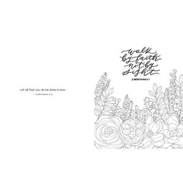 Scriptures and Florals Coloring Book