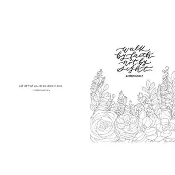 Scriptures and Florals Coloring Book