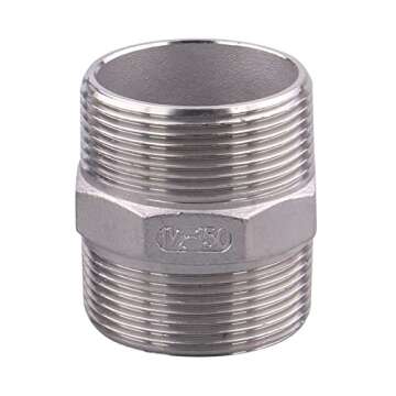 DERNORD Stainless Steel 1 1/2 Inch Ball Valve for Fluid Control