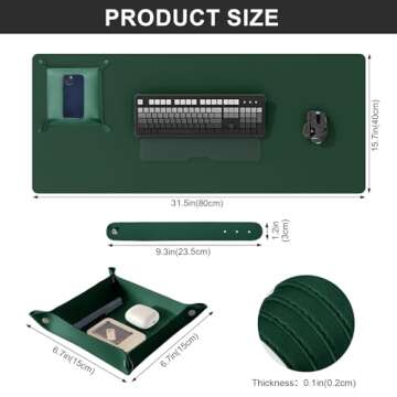 DAWNTREES Dual Sided Desk Mat - Eco-Friendly and Elegant