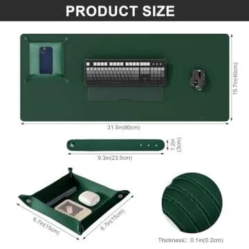 DAWNTREES Dual Sided Desk Mat - Eco-Friendly and Elegant