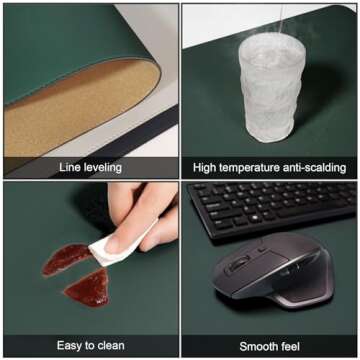 DAWNTREES Dual Sided Desk Mat - Eco-Friendly and Elegant
