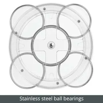 mDesign Makeup Lazy Susan Turntable for Organized Beauty