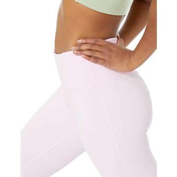 Amazon Essentials Women's Active Sculpt Mid Rise Full Length Legging (Available in Plus Size), Pale Pink, X-Small